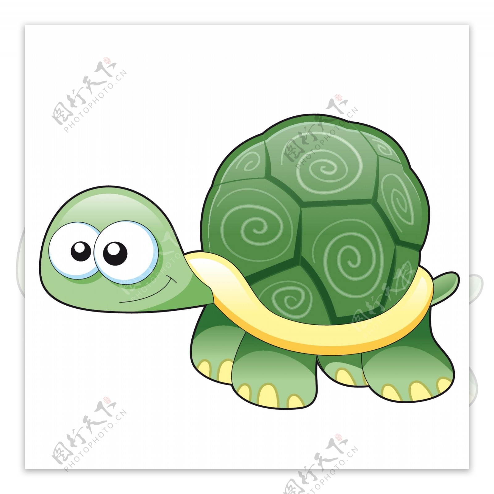 印花矢量图童装卡通动物动物乌龟免费素材