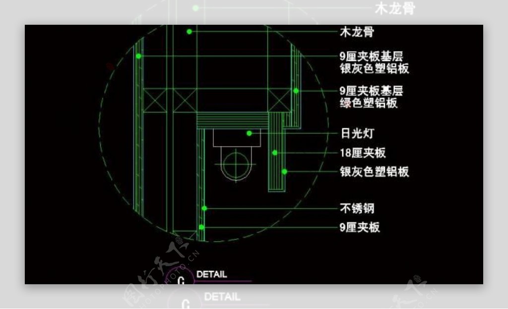 cad之吧台收银台服务台设计图片