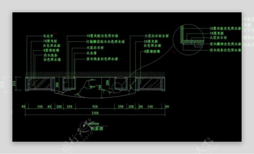 cad餐厅设计素材图片