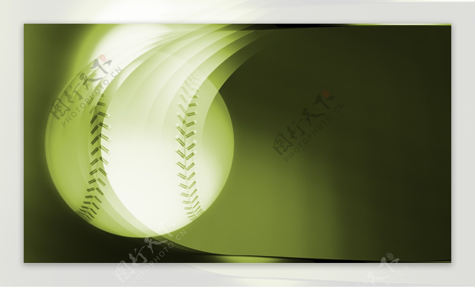 绿色的棒球运动的背景