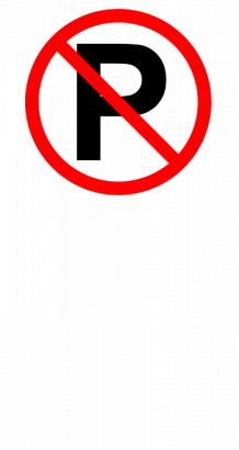 禁止停车区交通路标图像矢量