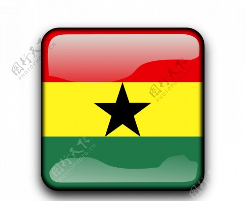 加纳国旗按钮