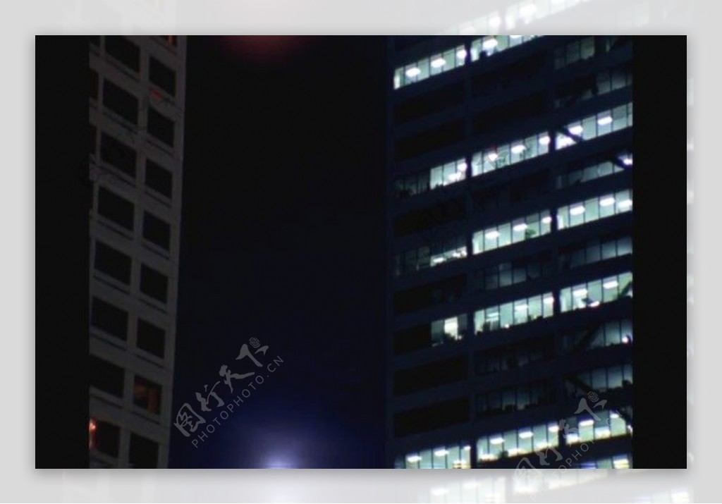 城市夜景航拍高清实拍素材下载