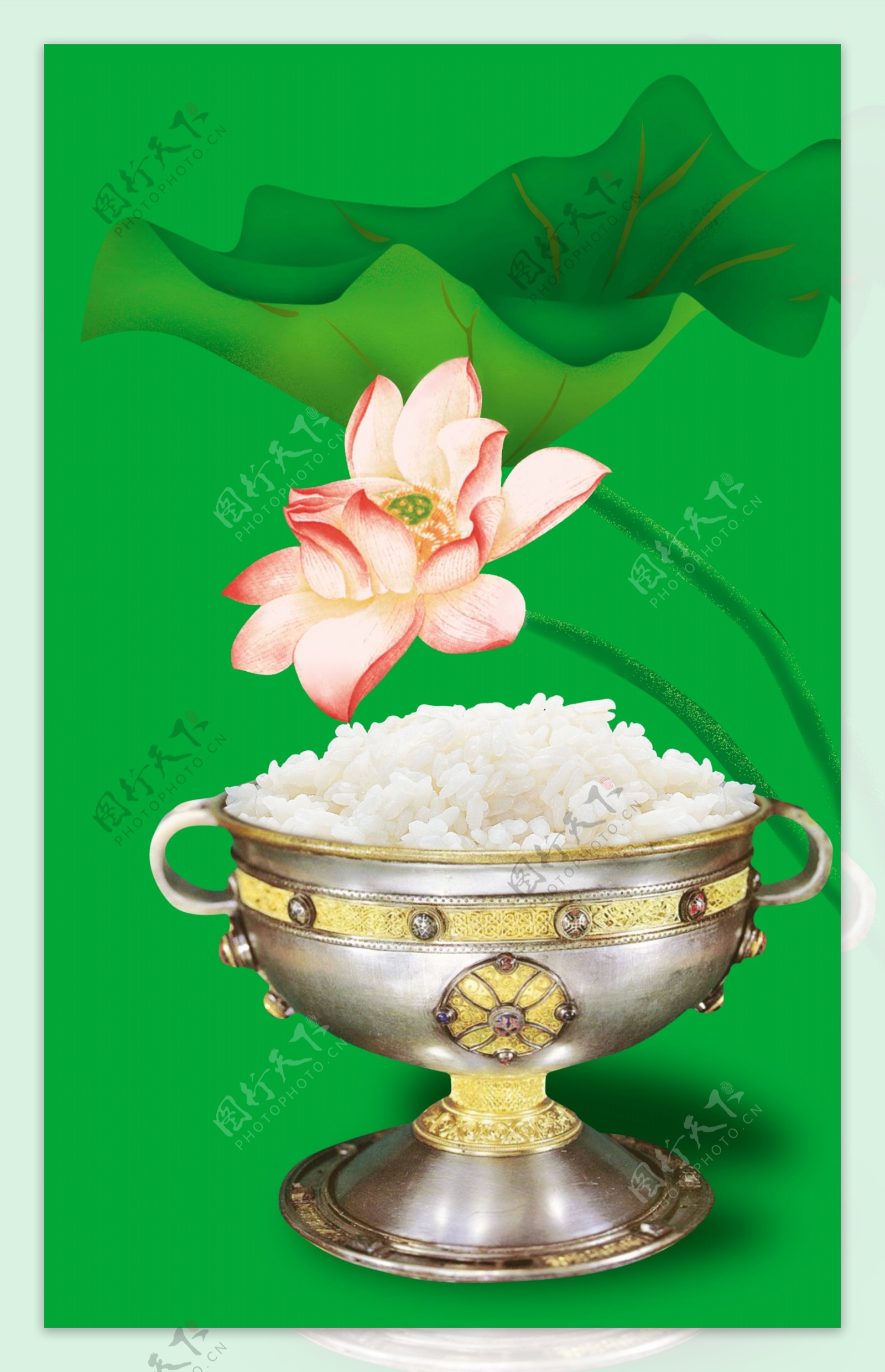 米饭饭碗艺术图片