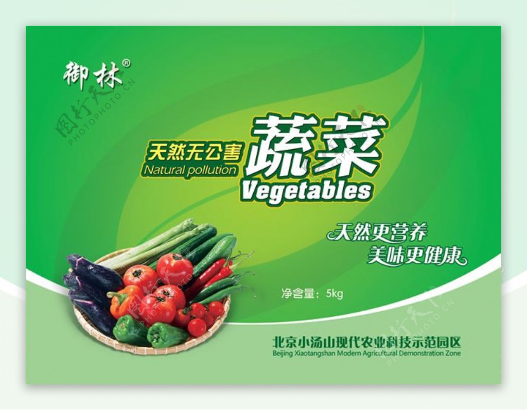 无公害蔬菜包装设计模板