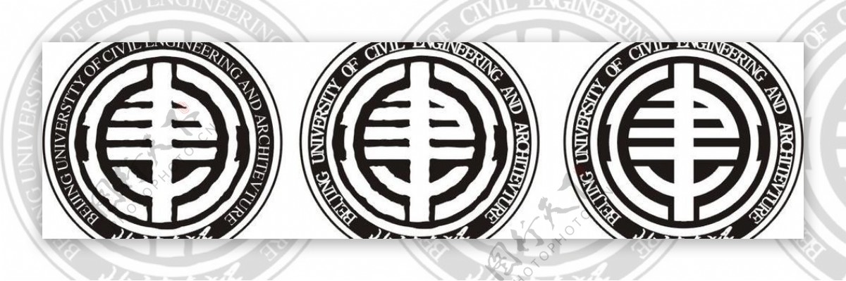 北京建筑大学logo矢量图图片