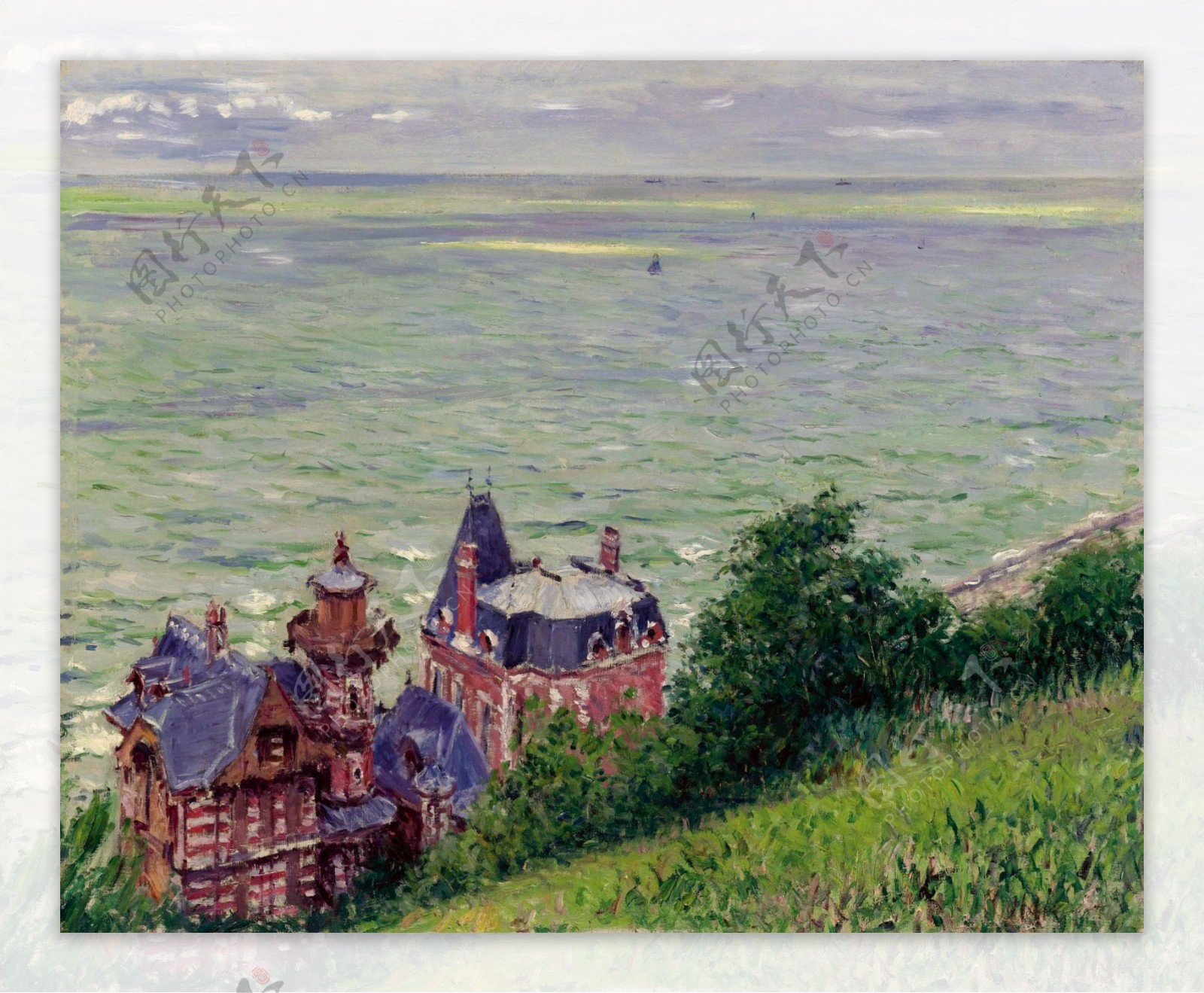 GustaveCaillebotteVillasatTrouville1884大师画家风景画静物油画建筑油画装饰画