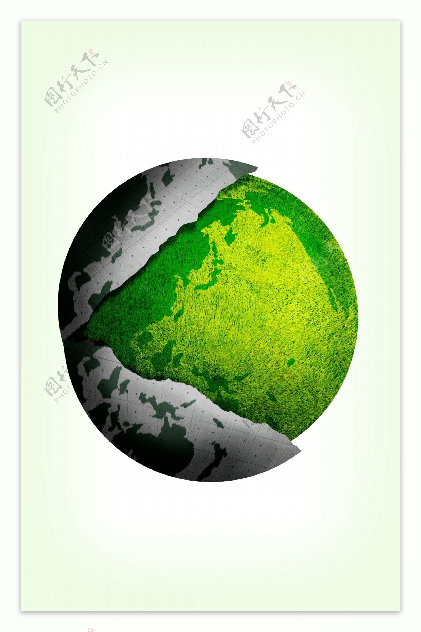 绿色星球图片