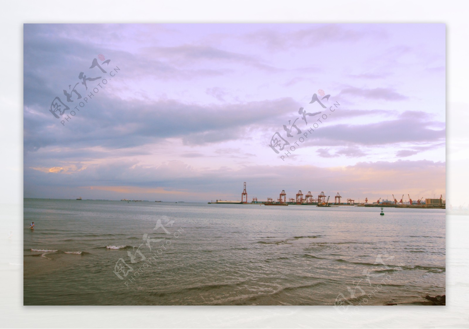 西秀海滩紫霞海边摄影