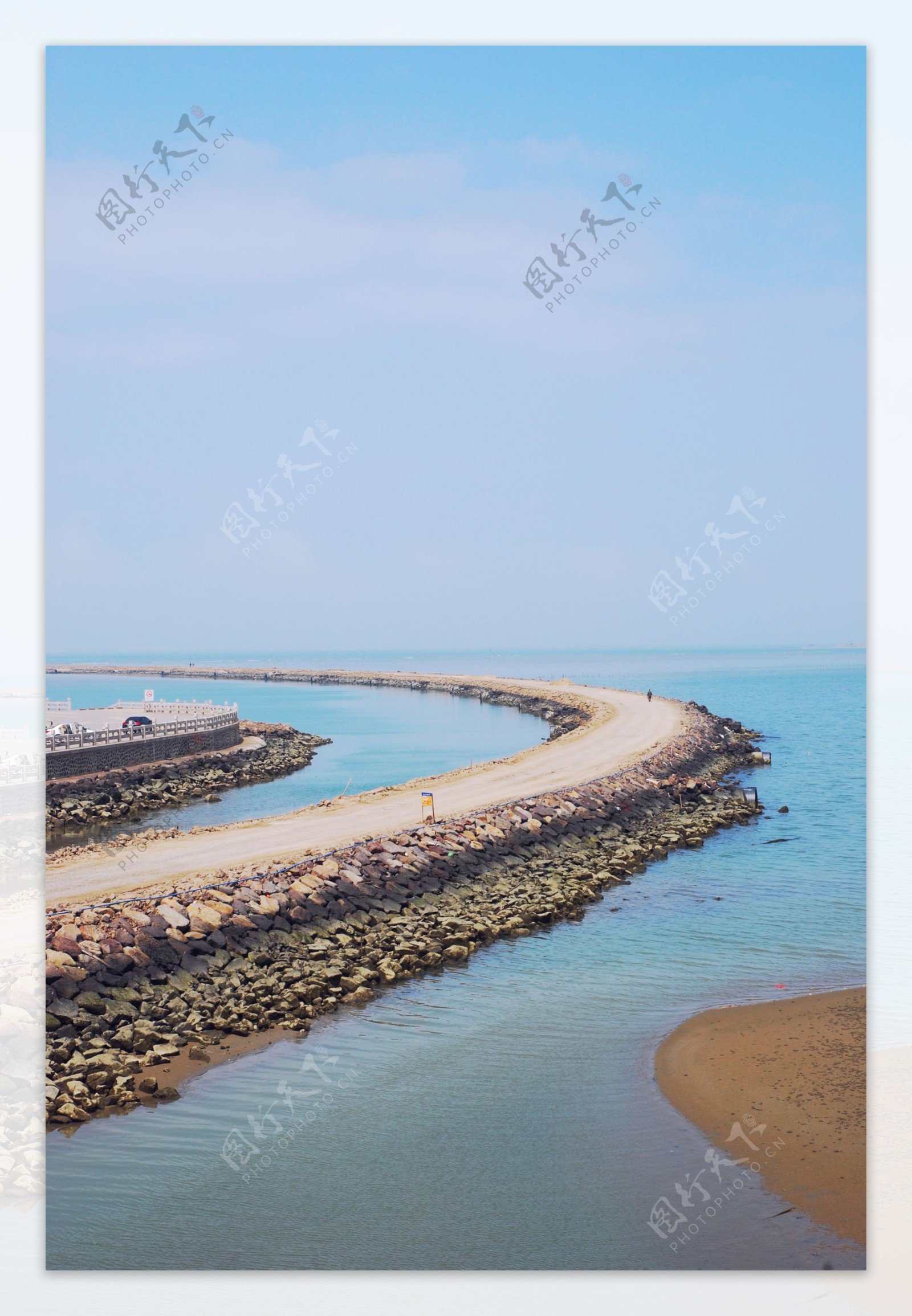 白沙门海滩图片