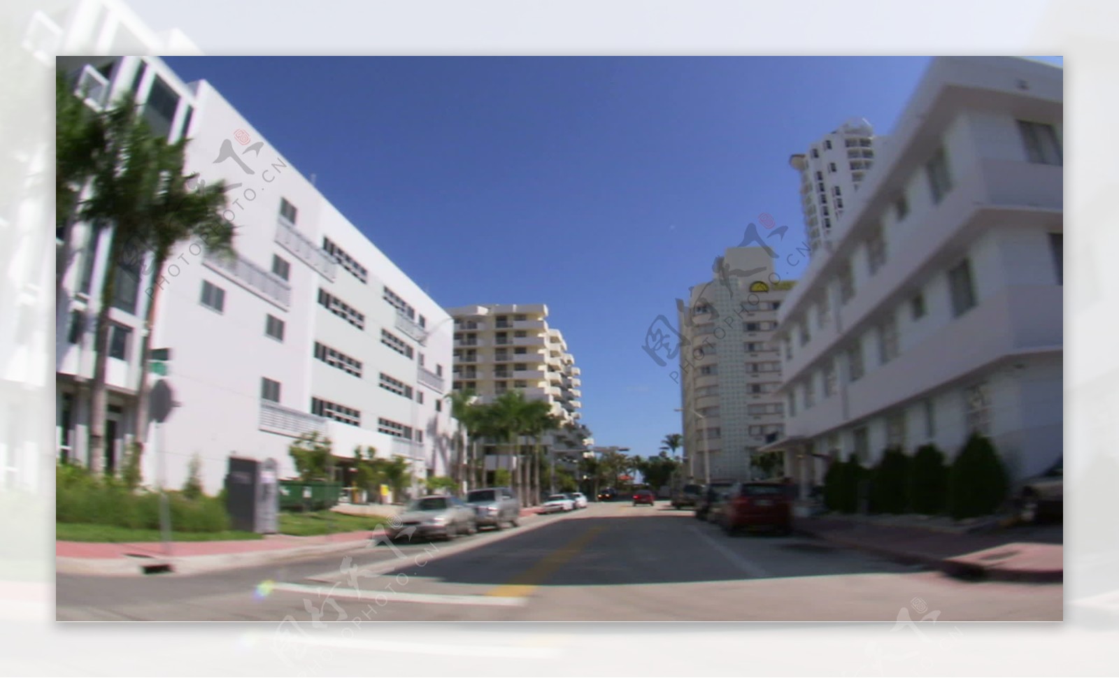 迈阿密住宅的股票视频广角镜头视角