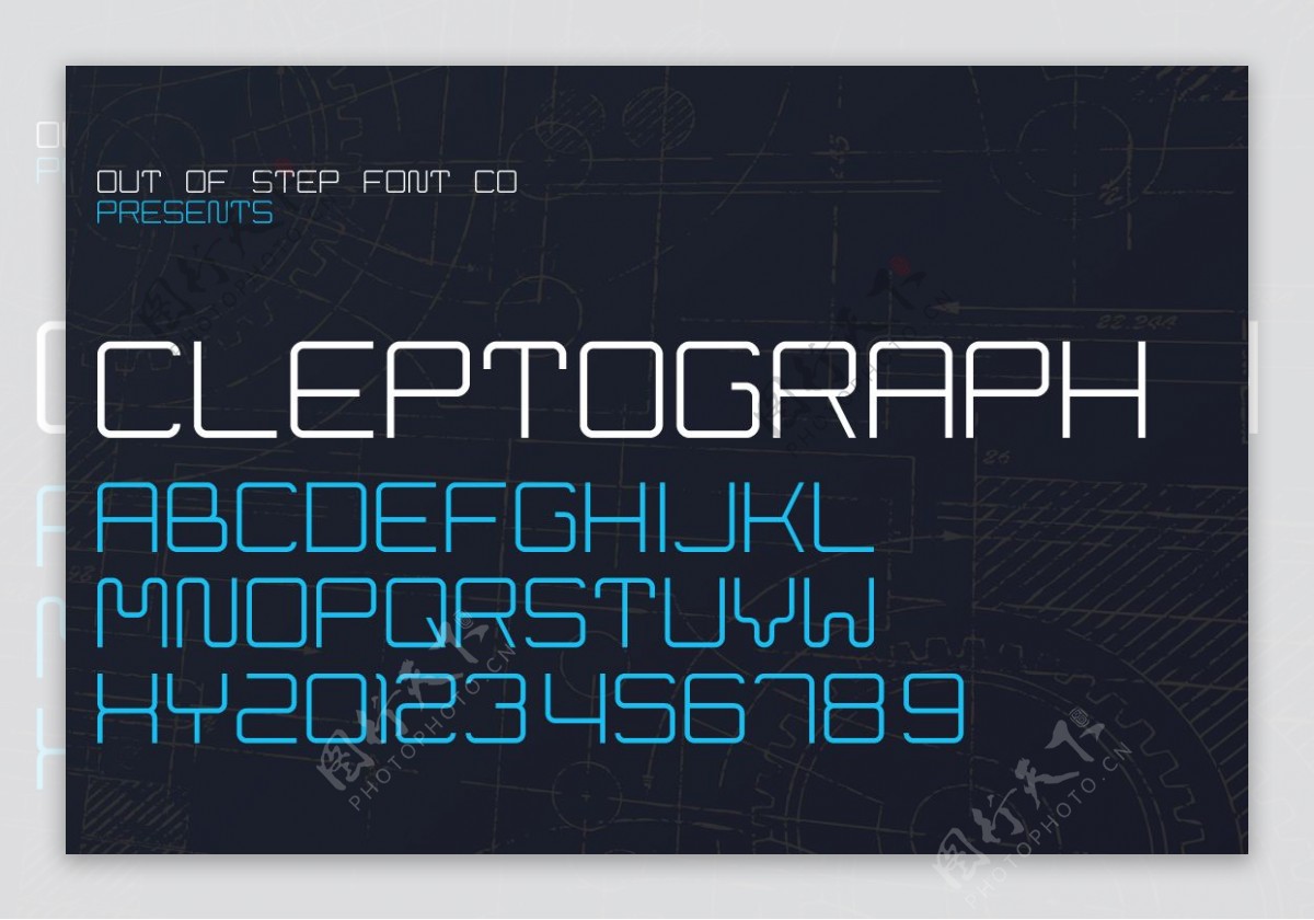 cleptograph字体