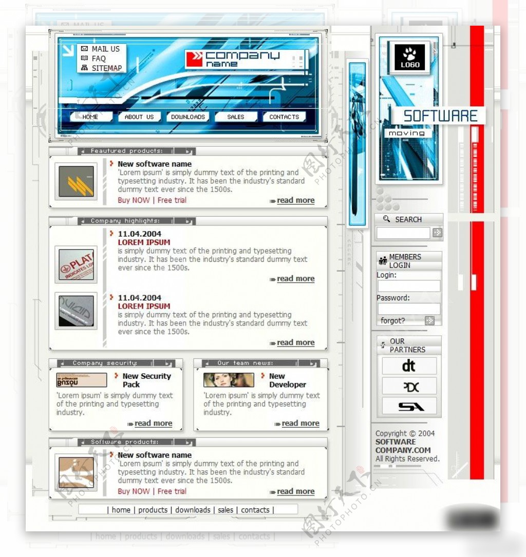 企业网页模板设计