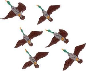 绣花动物鸟类色彩棕色免费素材