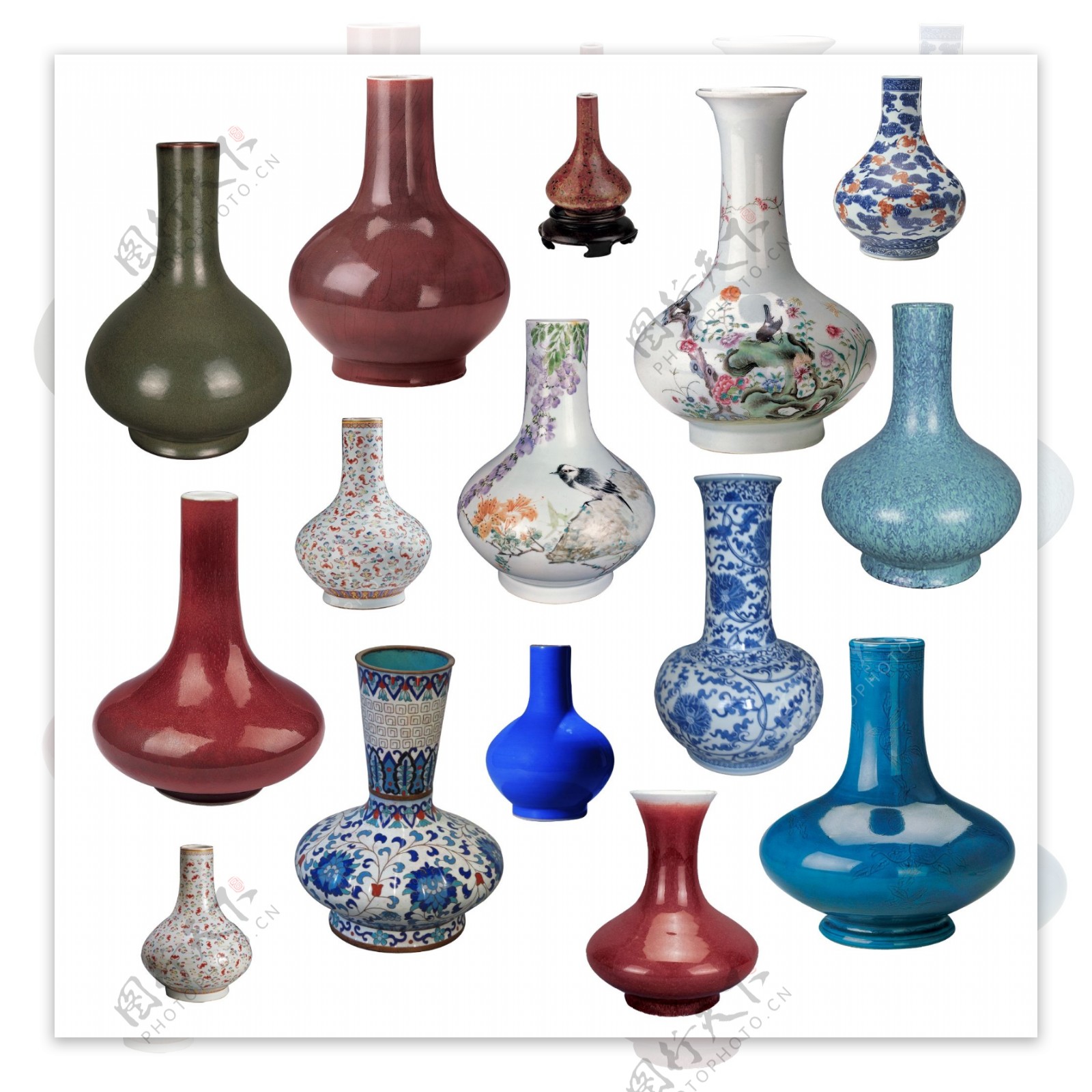 古代花瓶瓷瓶瓷器