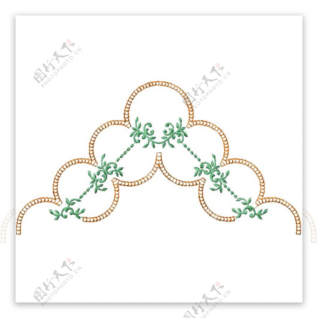 绣花成熟优雅女装领圈领边装饰免费素材