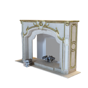 3D壁炉模型
