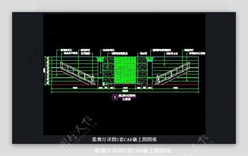 歌舞厅详图2套CAD施工图图纸