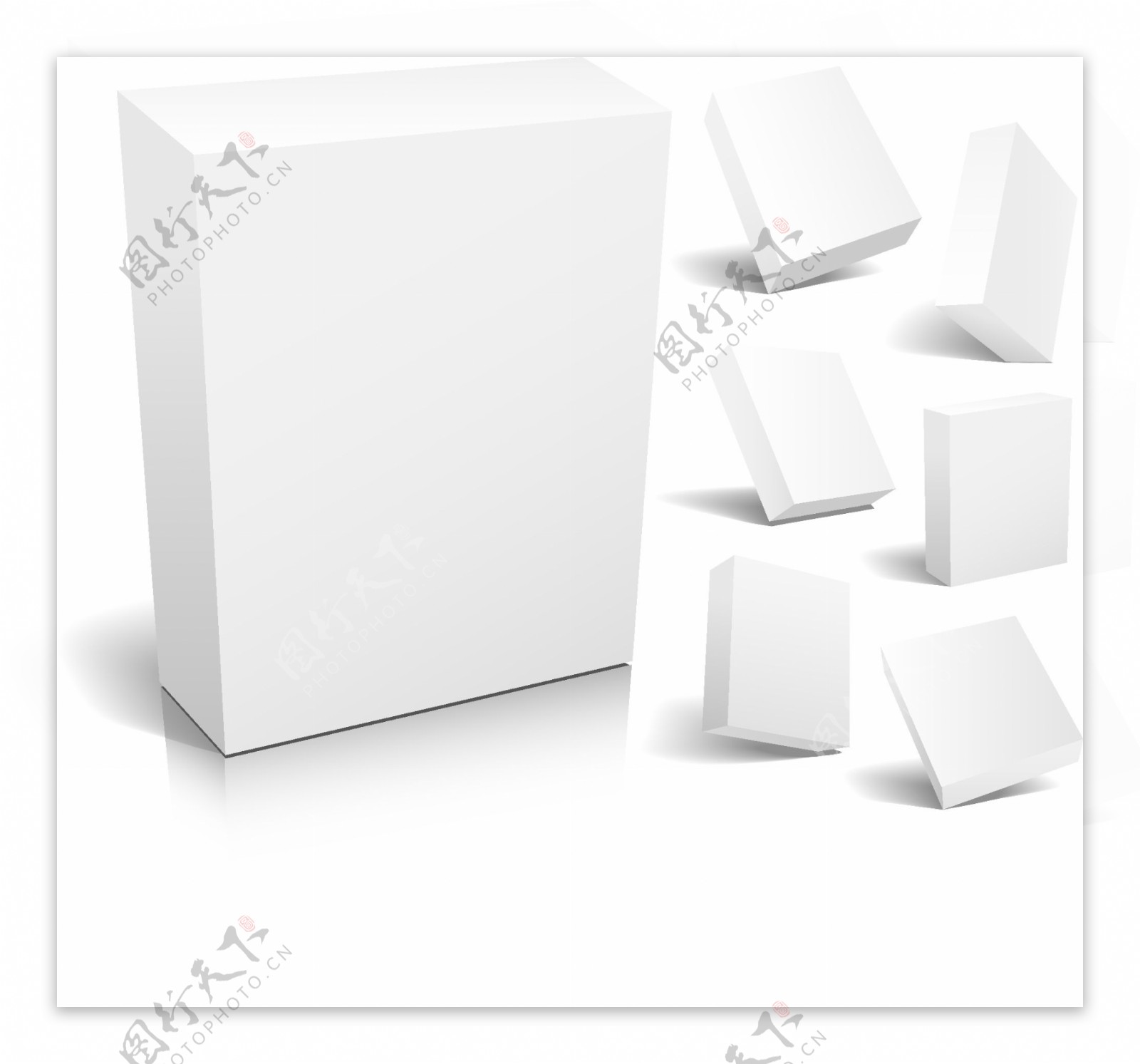 3d空白包装盒模板