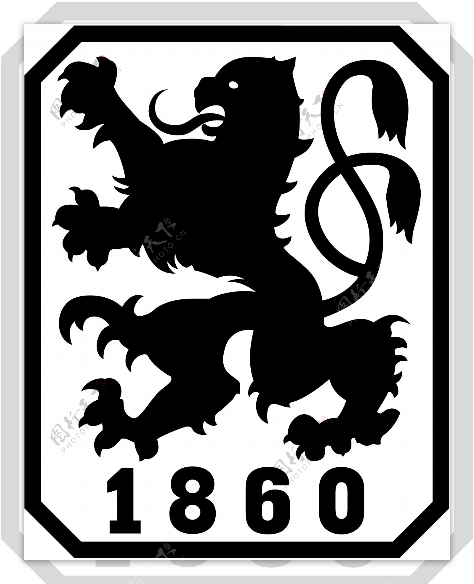 矢量慕尼黑1860足球俱乐部标志