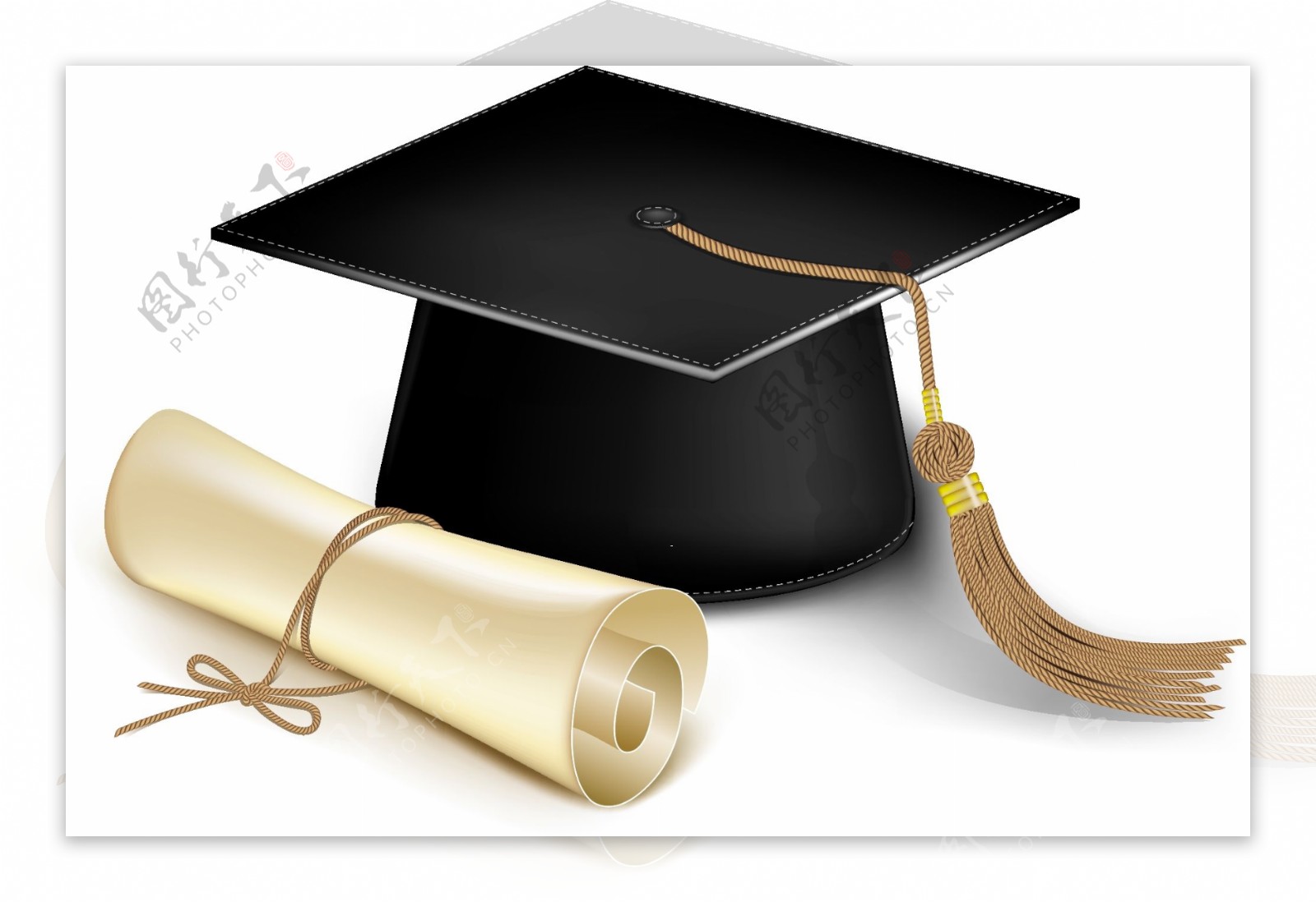 毕业帽和毕业证书载体