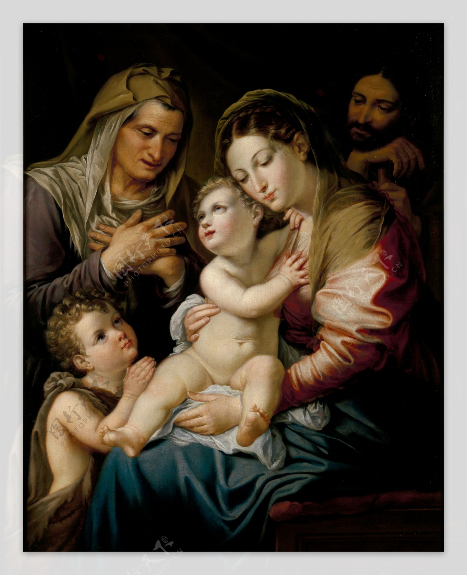 圣母与圣婴图片