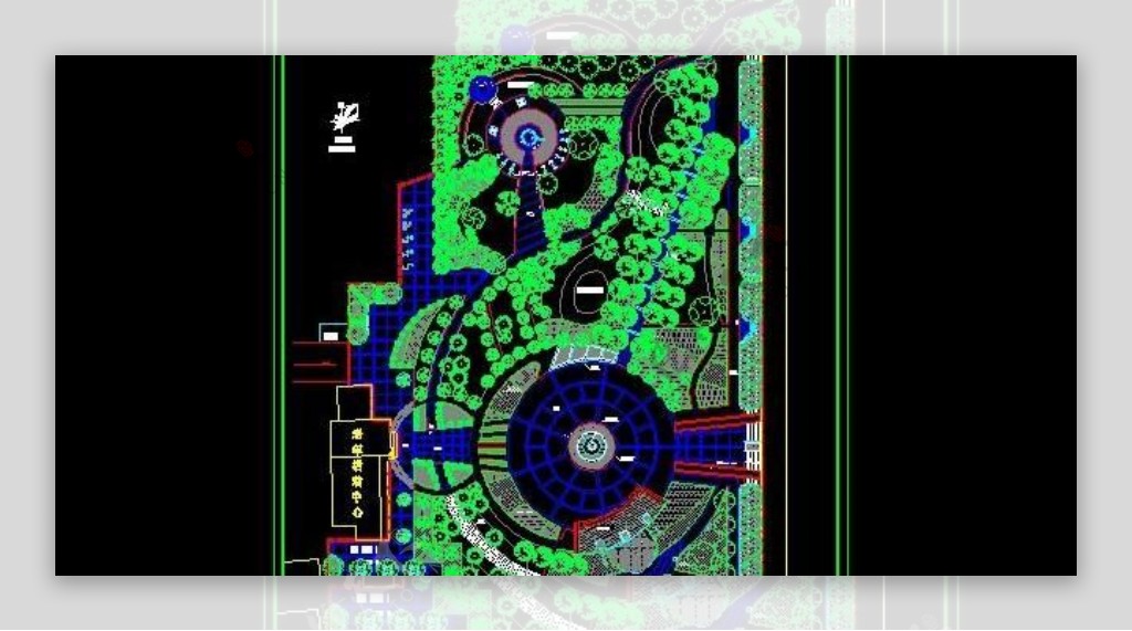 园林城市公园景观规划平面图