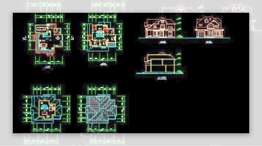 三层简易型小别墅设计图13x12