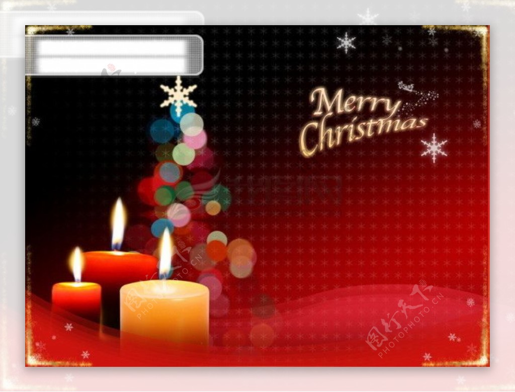 HanMaker韩国设计素材库背景图片卡片礼物祝福圣诞节蜡烛温馨烛光