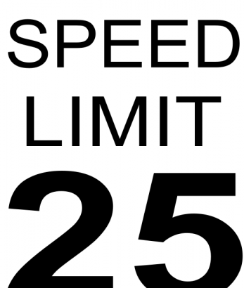 限速25路标图像矢量