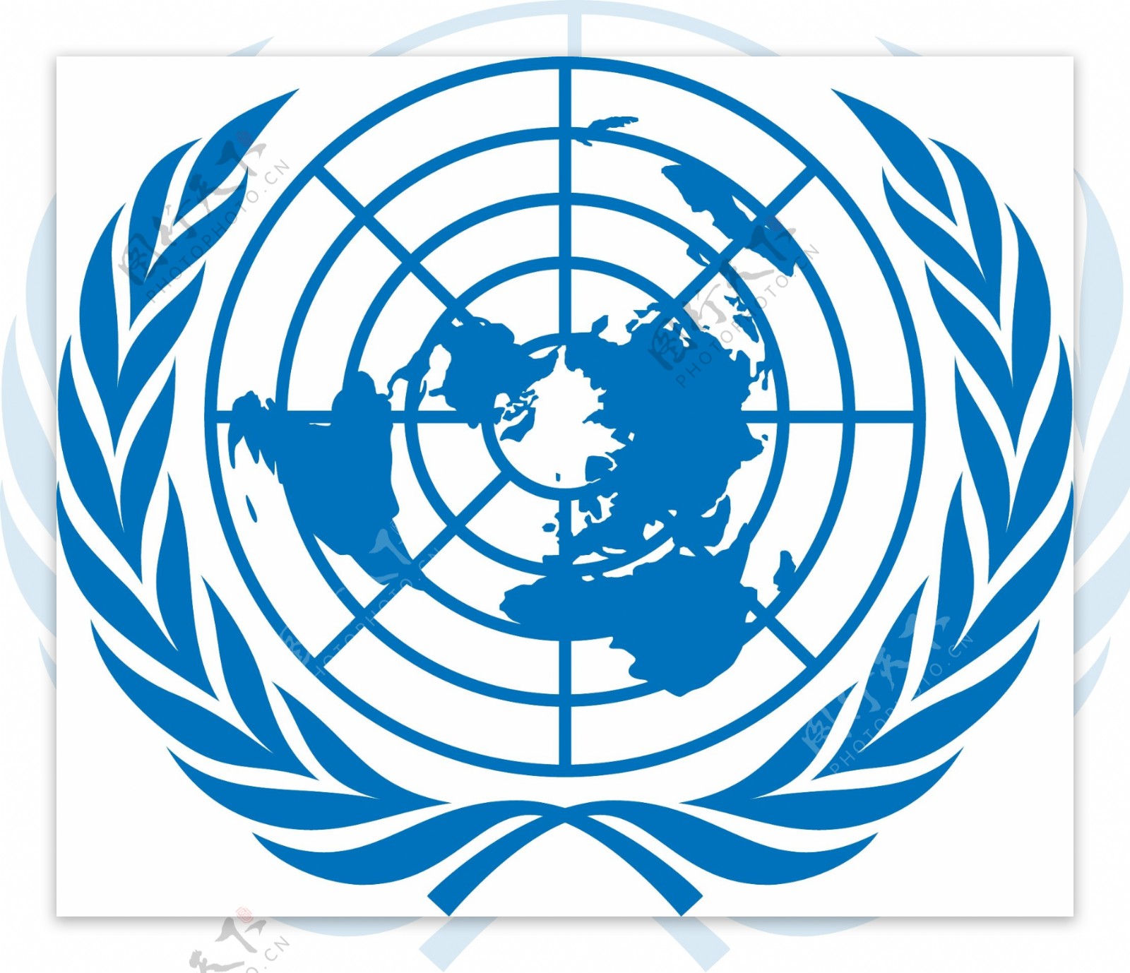 联合国徽章矢量素材