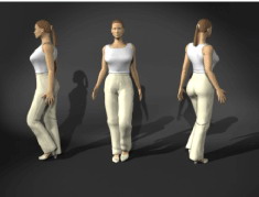 人物女性3d模型设计免费下载女人3d模型47