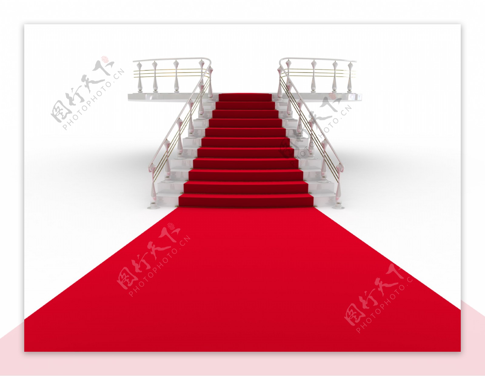 楼梯红地毯图片