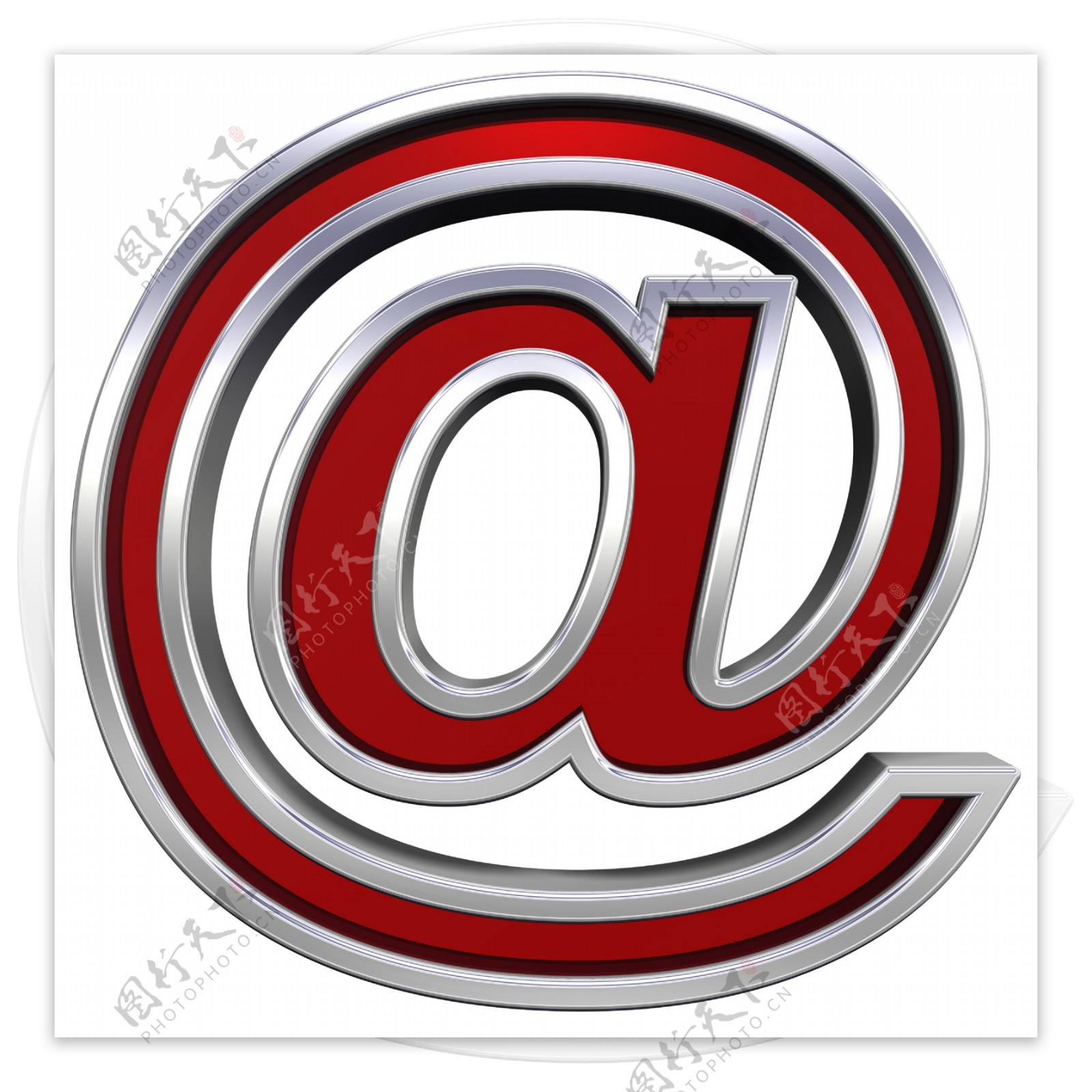 邮件标志从红宝石铬框架字母集