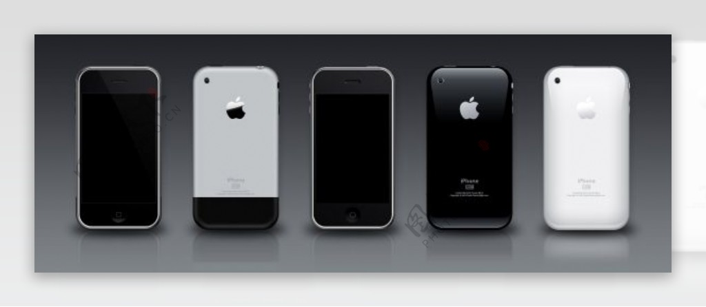 苹果iphone智能手机psd素材