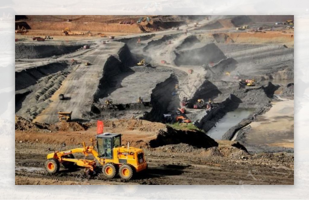 煤矿厂生产作业风景图图片