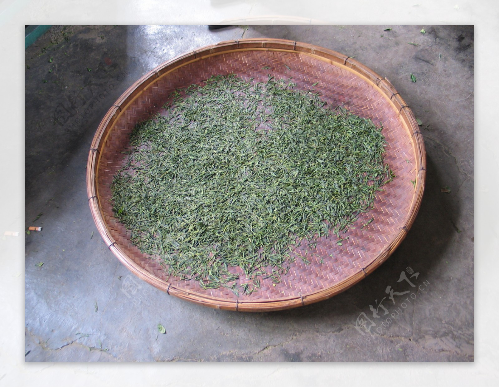 绿茶竹筛图片