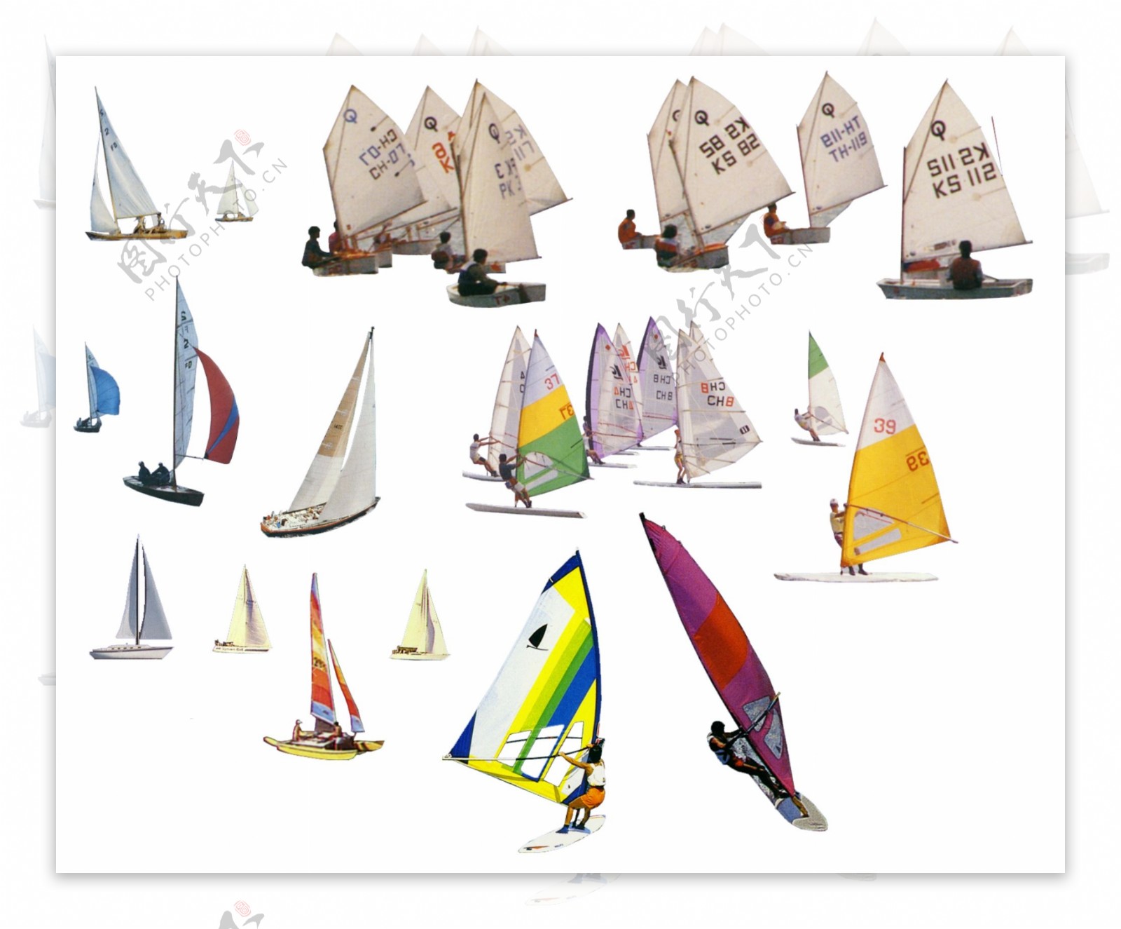 帆船交通工具素材