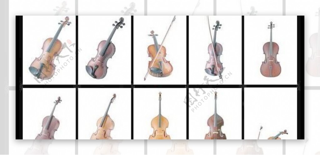 PSD分层素材10款大小提琴下载