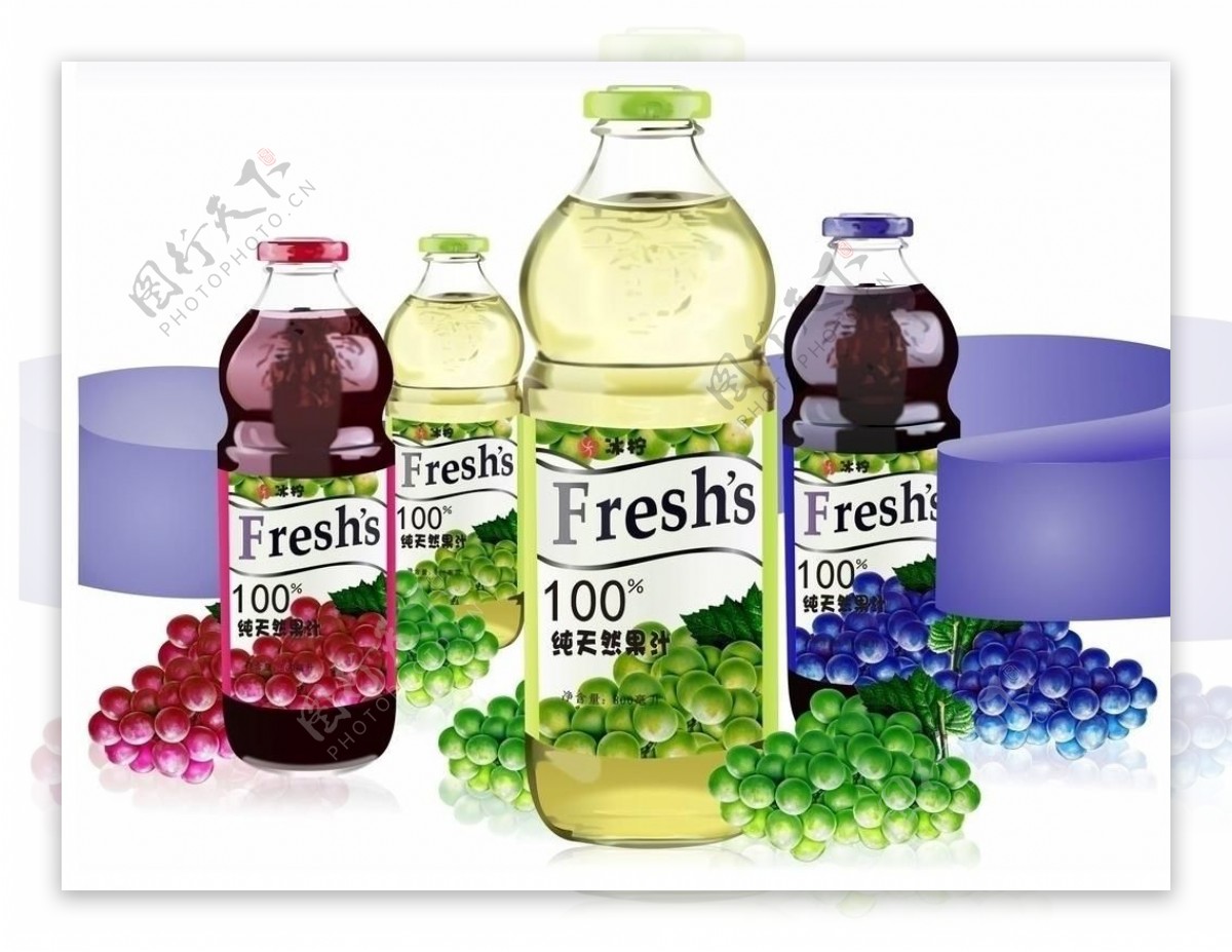 纯天然果汁绿色饮品图片