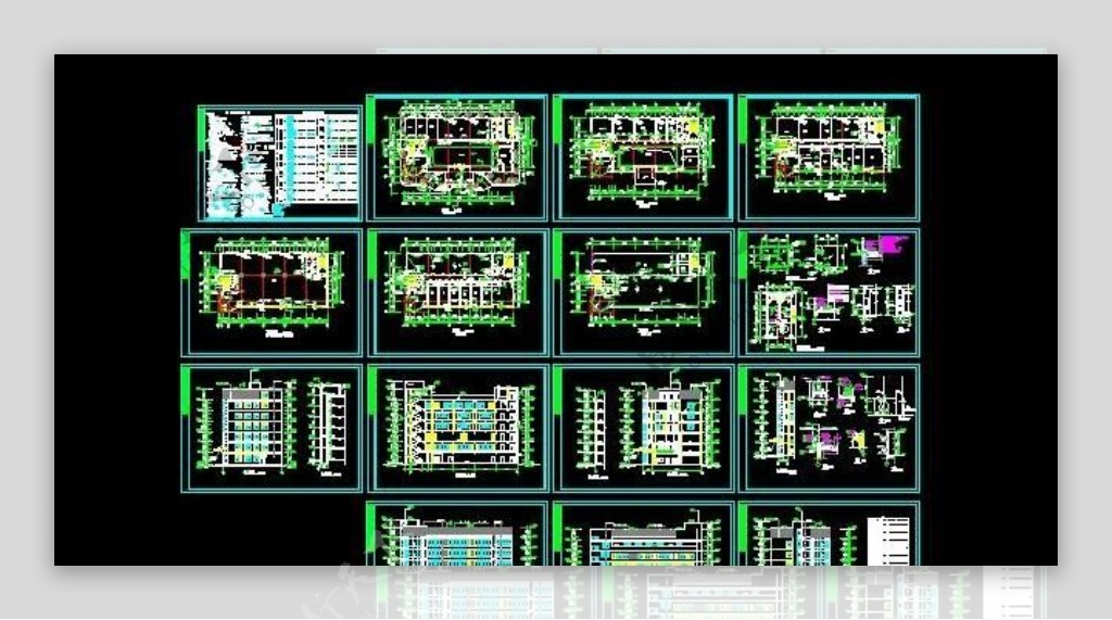 某商业6层办公楼建筑设计施工图