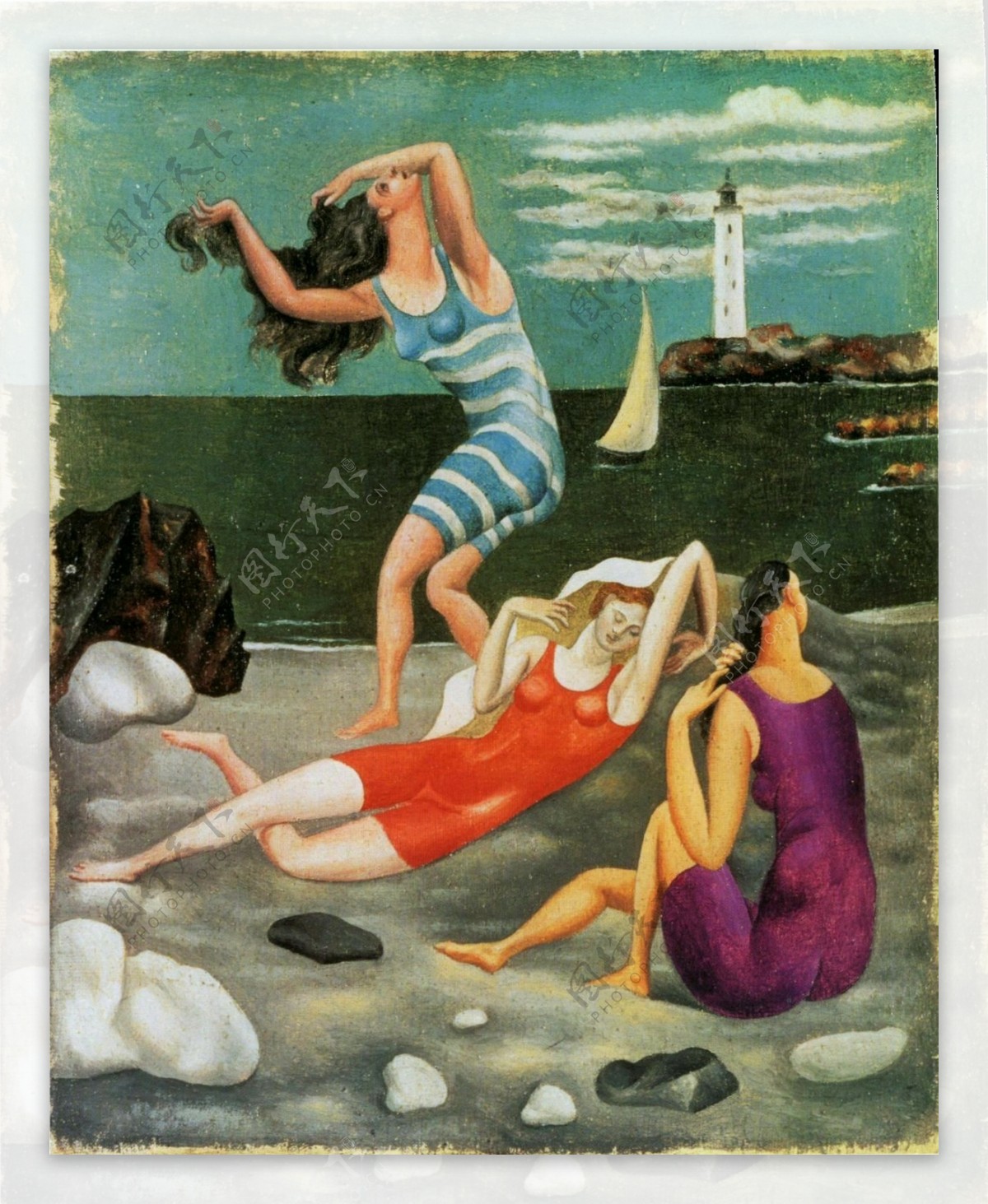 1918Lesbaigneuses西班牙画家巴勃罗毕加索抽象油画人物人体油画装饰画