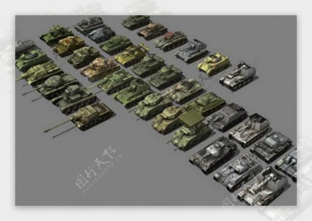 3dmax坦克模型图片
