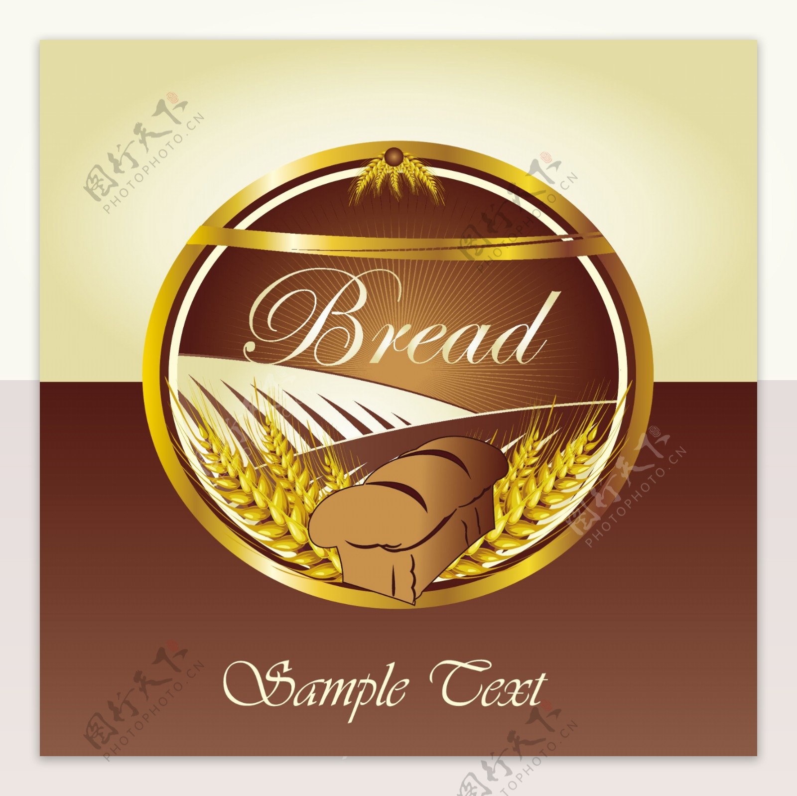 面包标签label矢量素材图片