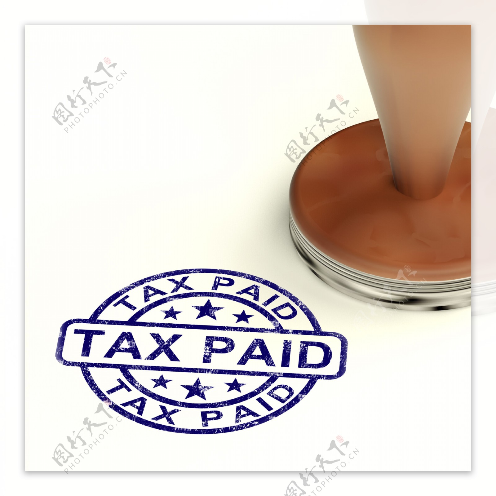 税消费税或关税已付邮票