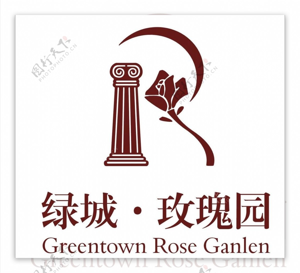 绿城玫瑰园标志图片