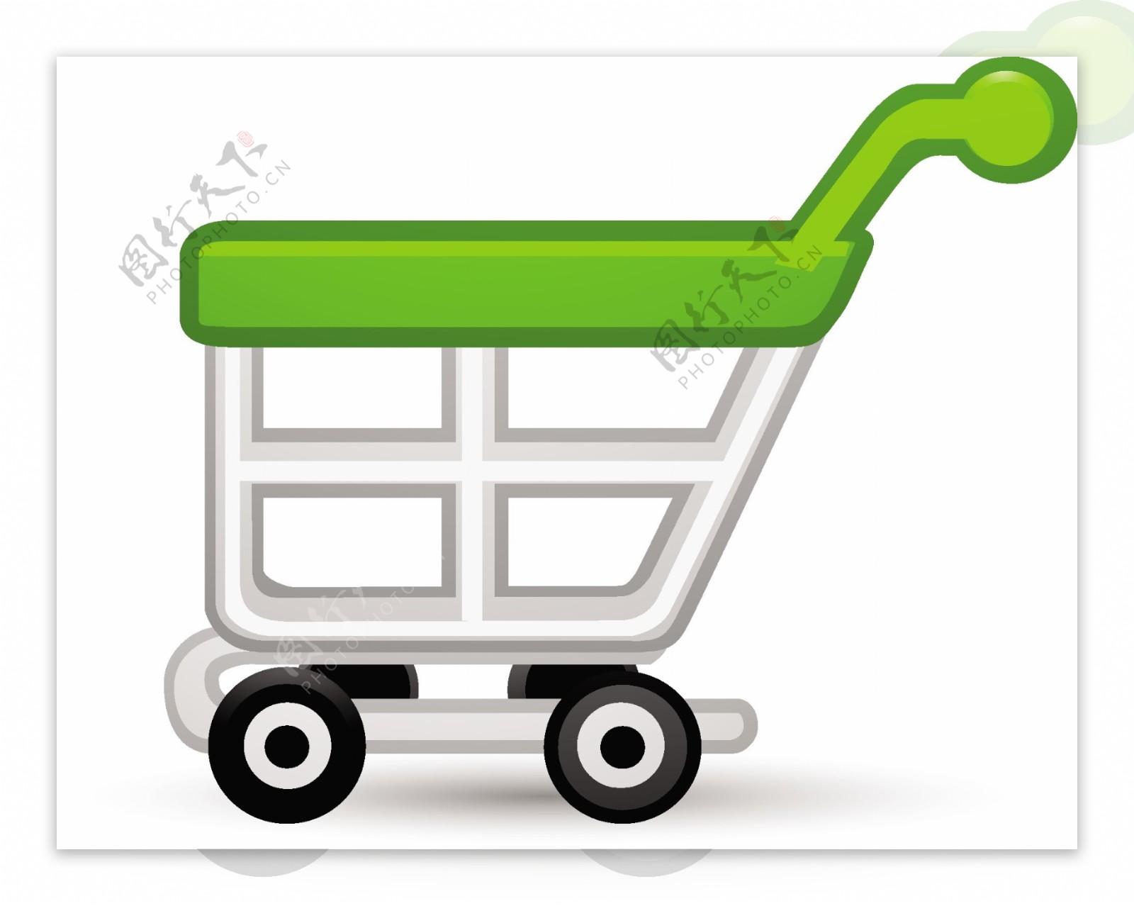 Cart1绿Lite电子商务图标