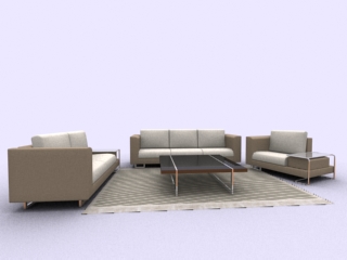 沙发组合3d模型沙发效果图8