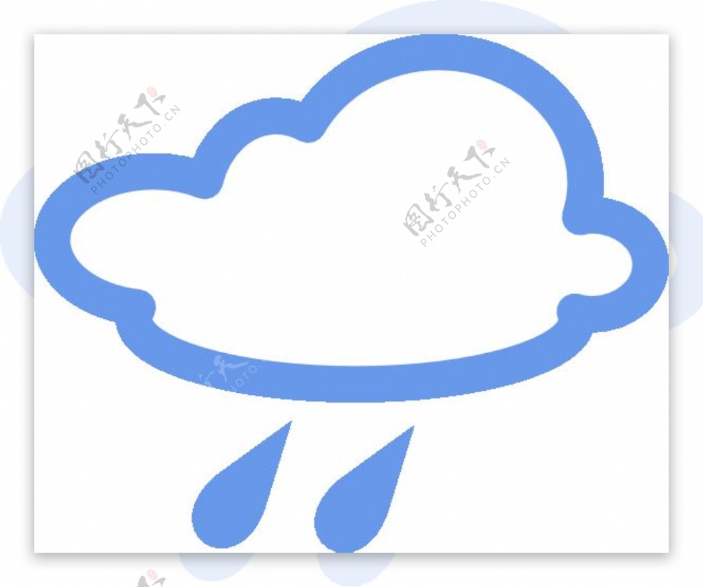 多雨的天气符号剪贴画