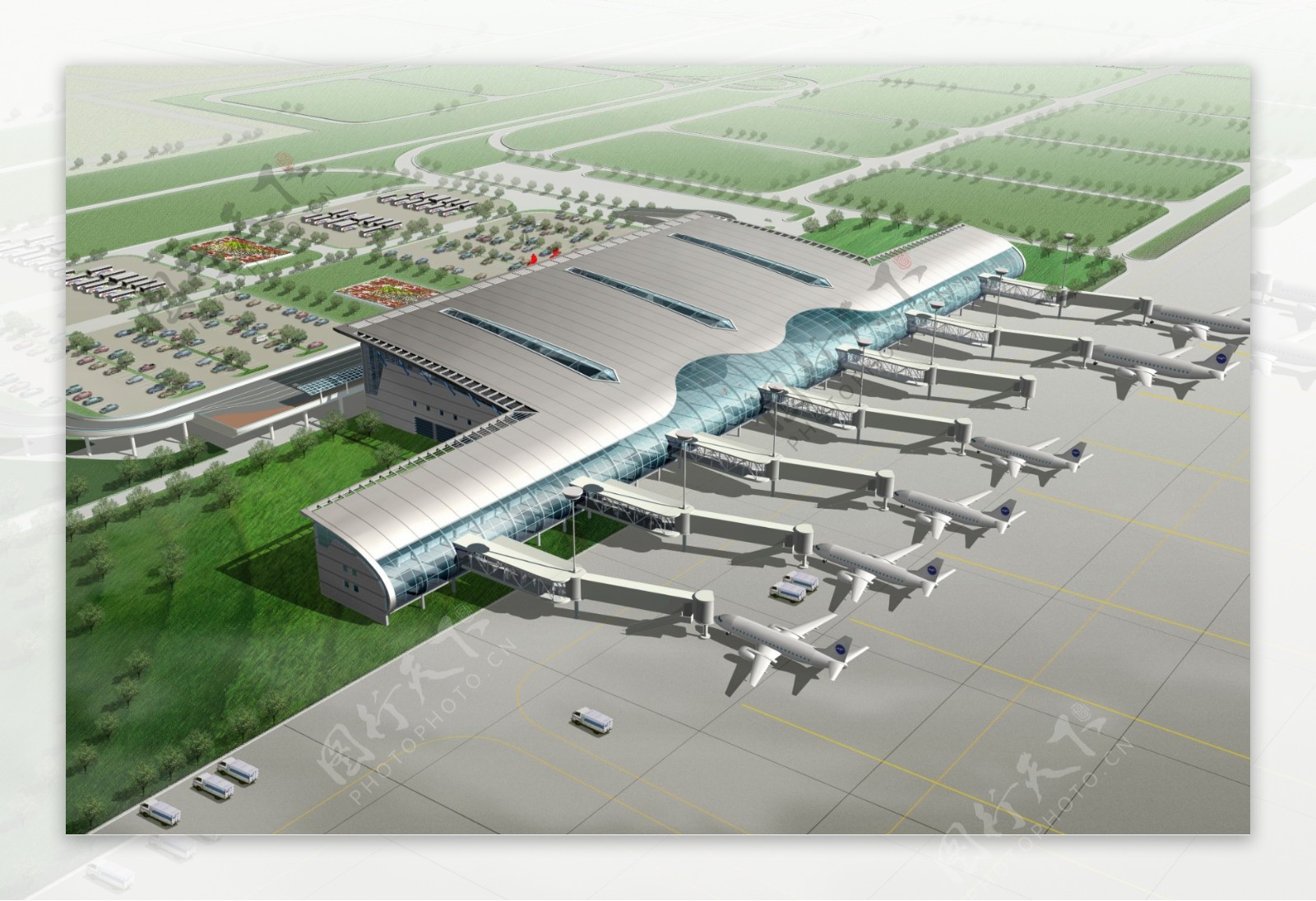 龙家堡机场航站楼图片